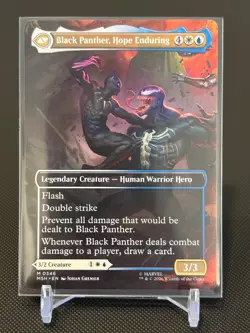 King T'Challa Black Panther, Hope Enduring Borderless Non-Foil #346 MTG MSH - Image 2