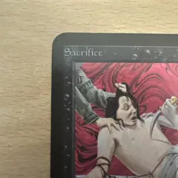 Magic the Gathering MTG - Alpha Sacrifice - 1st Edition - LP Condition - Image 2