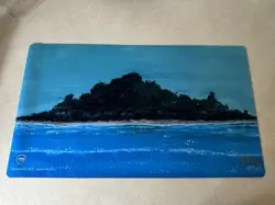 MTG Tropical Island Playmat, Signed By Jesper Myfors - Image 1