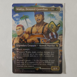 Wakka, Devoted Guardian (Borderless) (Chocobo Track Foil) FINAL FANTASY NM MTG - Image 1