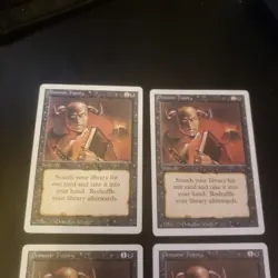 Magic: The Gathering Demonic Tutor x4 Revised Uncommon Black Sorcery Doug Shuler - Image 2