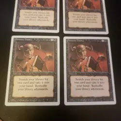 Magic: The Gathering Demonic Tutor x4 Revised Uncommon Black Sorcery Doug Shuler - Image 3
