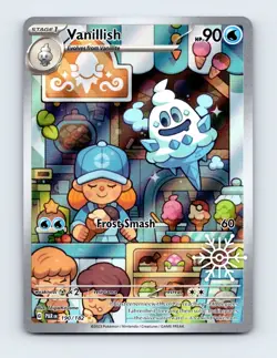 NM Vanillish 190/182 Holiday Calendar Illustration Rare Pokemon Card - Image 1