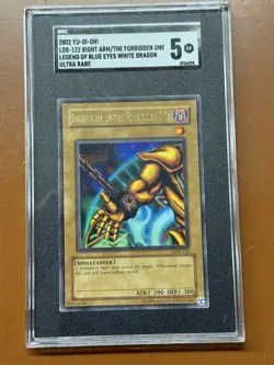 Right Arm of the Forbidden One #LOB-122 Yu-Gi-Oh Yugioh SGC 5 Holo Card MW - Image 1