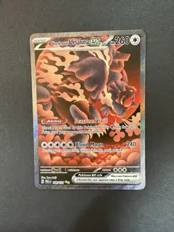 2025 Pokemon Prismatic Bloodmoon Ursaluna ex Special Illustration Rare #168/131 - Image 3
