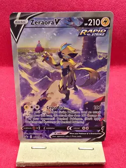 Pokemon TCG Zeraora V (CRE 166) Chilling Reign - NEAR MINT - Image 1