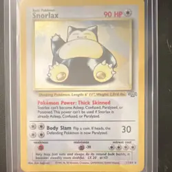 Pokemon Snorlax Jungle 11/64 Holo Rare Unlimited English 1999 90 HP 30 Attack - Image 1