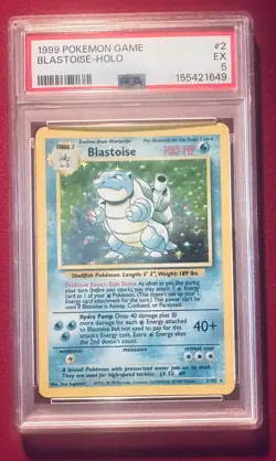 1999 POKEMON GAME BLASTOISE-HOLO - Image 1
