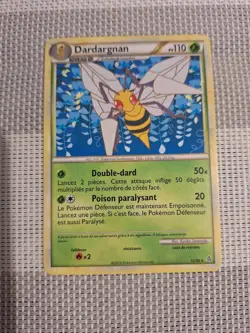 Beedrill / Dardargnan – 12/95 – HS Unleashed – NM – Non-Holo – French Pokemon Ca - Image 1