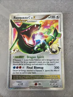 Pokemon TCG Rayquaza C Lv.X 146/147 LV.X Holo 120 HP - Supreme Victors 2009 - Image 1