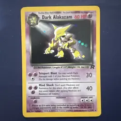 Dark Alakazam 2000 Pokemon Team Rocket #1/82 Holo TCG Lp/NM - Image 1