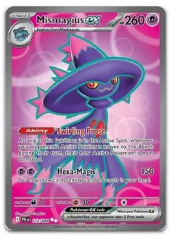 2025 Pokemon Phantasmal Flames Mismagius ex 112 /94 full art rare holographic - Image 1