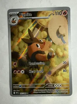 Pignite 097/086 Illustration Rare White Flare Near Mint Pokemon TCG - Image 1