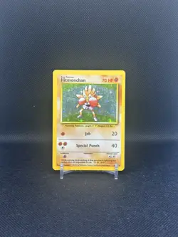 Hitmonchan 7/102 Holo Rare Base Set Unlimited Pokemon - HP - Image 1