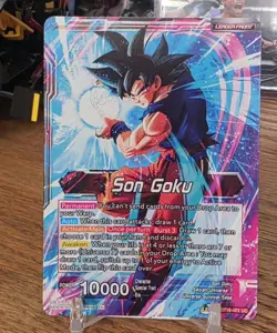 Bandai Dragon Ball Super CCG Son Goku Leader BT16-001UC Foil Realm Of The Gods - Image 2
