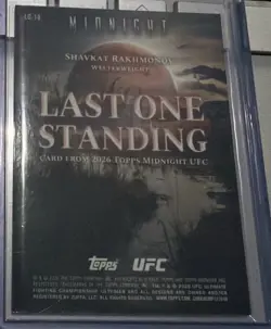 2026 Topps Midnight UFC Last One Standing Shavkat Rakhmonov Case Hit #LO-18! - Image 2