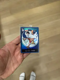 One Piece x Los Angeles Dodgers Luffy Card SGA 7/2/26 Limited Edition 2026 RARE! - Image 1