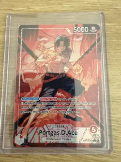 OP16-001 Portgas.D.Ace - Leader Alt Rare - The Time to Battle One Piece Eng - Image 4