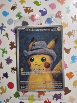 Pikachu with Grey Felt Hat #085 SVP EN Van Gogh Promo Pokemon Card Sealed NM - Image 1