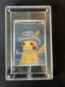 Pokemon x Van Gogh: Pikachu with Grey Felt Hat SVP 085 Promo Card Sealed w case - Image 1