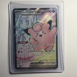 Lillie's Clefairy EX Full Art Holo Card 173/159 Sv09 Journey Together - Image 1