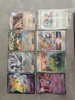 8 x Pokemon TCG Jumbo Cards Bundle Mewtwo Victini Arceus Lugia Etc - Image 3