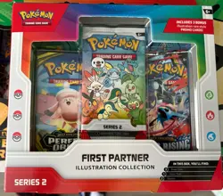 Pokemon TCG First Partner Illustration Collection Series 2 Box 9 Cards Promo - Image 1