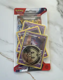 Pokemon TCG Scarlet & Violet 1-Pack Blister 3 Promo Cards & Coin - Gengar - Image 1
