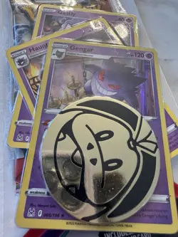 Pokemon TCG Scarlet & Violet 1-Pack Blister 3 Promo Cards & Coin - Gengar - Image 3