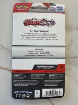 Pokemon TCG Scarlet & Violet 1-Pack Blister 3 Promo Cards & Coin - Gengar - Image 5