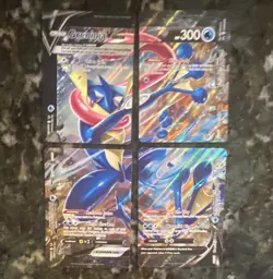 Pokemon TCG Greninja V-UNION SWSH Promo Cards Holo Promo EN 300 HP 4-Card - Image 1