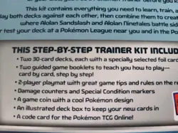 Pokemon Sun & Moon Trainer Kit 2-Player Set 60 Cards Alolan Ninetales/ Sandslash - Image 5