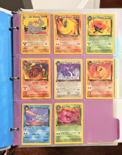Dark & Light Pokemon Lot 8 Cards 1st Ed Dark Dragonair Golduck Muk Dark Flareon - Image 1