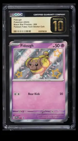 Pokemon Fidough 069 SV Scarlet & Violet Promo Cards Holo Promo CGC Pristine 10 - Image 1