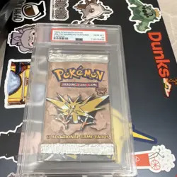 Pokemon Fossil Zapdos Booster Pack 1999 PSA 10 11 Cards English - Image 1