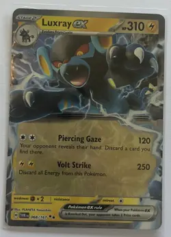 Pokemon Luxray ex 068/167 Promo EX Holo Jumbo Cards 310 HP Stage 2 - Image 1
