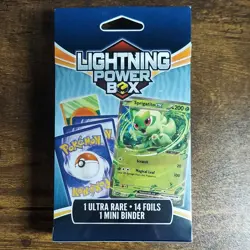 Lightning Power Box Pokemon TCG Sealed Box 15 Cards: 1 Ultra Rare, 14 Foils - Image 2