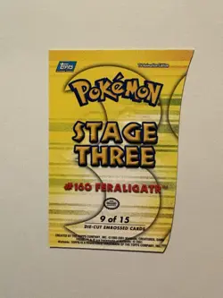 Topps Pokemon 2001 Die-Cut Embossed Stage Lot 4 Cards - Image 2