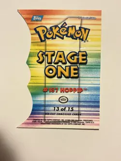 Topps Pokemon 2001 Die-Cut Embossed Stage Lot 4 Cards - Image 4