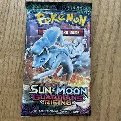 Pokemon TCG Sun & Moon Guardians Rising Booster Pack - 10 Cards - Image 1