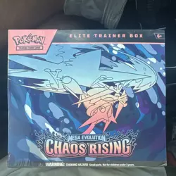 Pokemon TCG Elite Trainer Box Mega Evolution: Chaos Rising Booster 40 Cards - Image 1