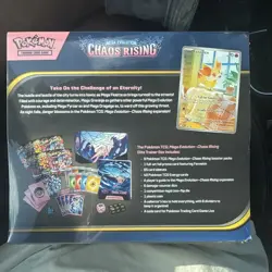 Pokemon TCG Elite Trainer Box Mega Evolution: Chaos Rising Booster 40 Cards - Image 2