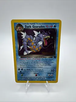 Pokemon TCG Dark Gyarados Prerelease Holo Rare Card 8/82 Vintage - Image 1