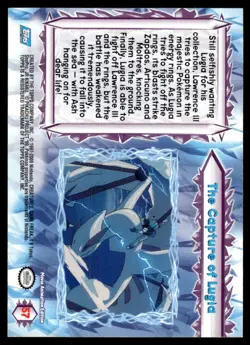 2000 Topps Pokemon movie The Capture Of Lugia #57 - Image 2