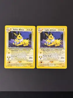 Pokemon TCG Neo Discovery Light Jolteon Lot - English & German Unlimited 48/105 - Image 1