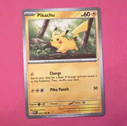 Pikachu 025/165 Scarlet & Violet 151 Promo Holo English Basic 60 HP - Image 1