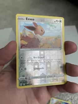 Pokemon Eevee SWSH07 Evolving Skies Eng 70HP C Reverse Holo 125/203 - Image 3