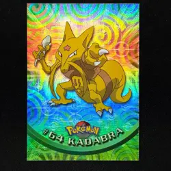 topps Pokemon TV Animation Series 1 Rainbow Foil #64 Kadabra - Image 1