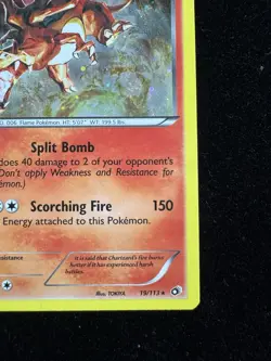 Pokemon Charizard 19/113 Legendary Treasures Holo Card Rare LP - Image 4