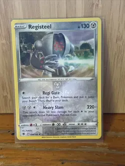 Registeel 108/189 Reverse Holo Astral Radiance Pokemon Card NM - Image 1
